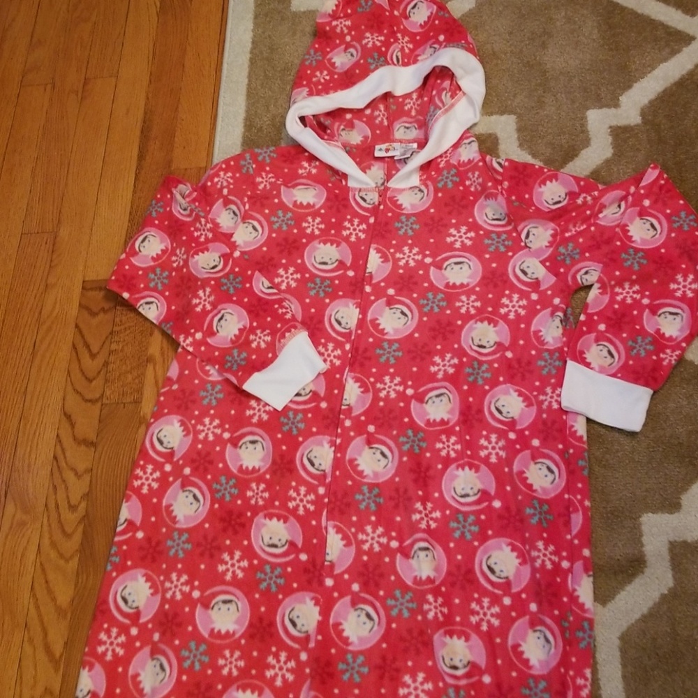 Elf on the Shelf Fleece Union Suit Size XL